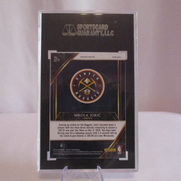 2019-20 Panini Select Courtside Prizm Silver Nikola Jokic SSP 273 SGC 10 - Picture 2 of 4